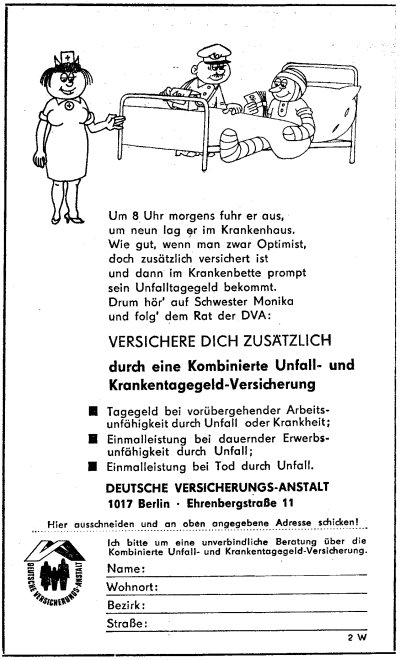 Schwester Monika-Werbung